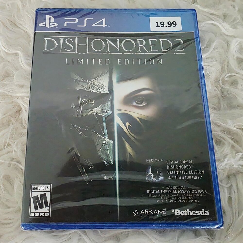 NWT PS4 Dishonored 2 Limited Edition- Sealed Game- Rated Mature